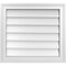 Ekena Millwork Vertical Surface Mount PVC Gable Vnt: Non-Functional, w/2"W x 1-1/2"H, Brickmould Frame, 22"W x 20"H GVPVE22X2002SN - alternate 1